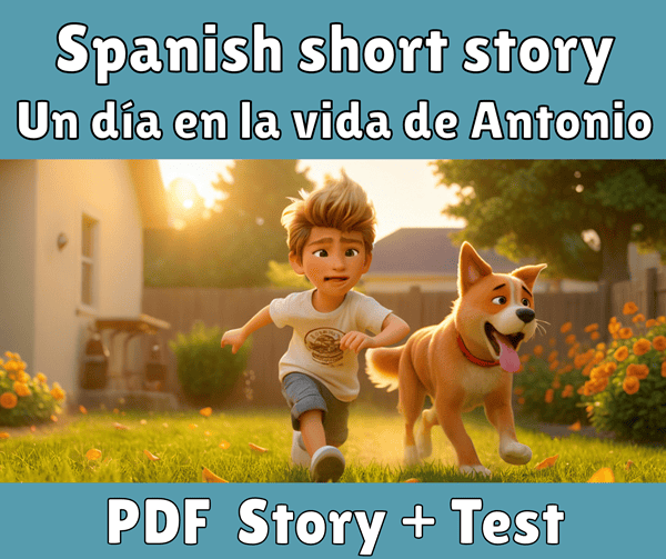 Spanish short story in Spanish - Un día en la vida de Antonio