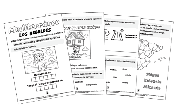 Learn Spanish with “Mediterráneo” by Los Rebeldes - spanishlevel.com