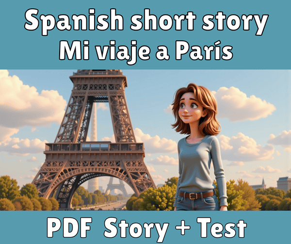 Spanish short story in Spanish - Mi viaje a París