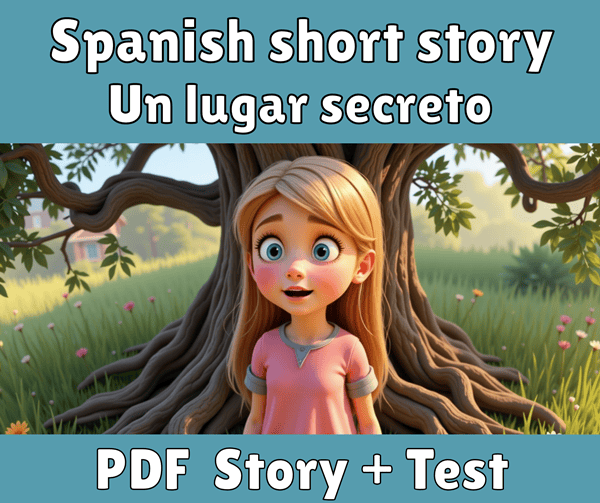 Un lugar secreto - Spanish story for beginners