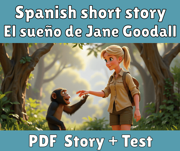 [PDF] El sueño de Jane Goodall - Spanish story for beginners and intermediate