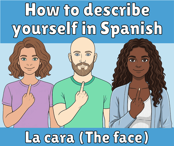 How to describe yourself in Spanish I la cara (the face)