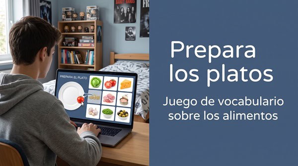Build-a-Plate Spanish Food Vocabulary Game