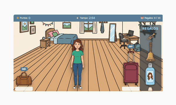 Spanish Game for Practicing Words with MP and MB